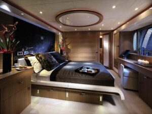 bedroom in a yacht